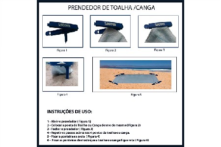Kit Prendedor de Canga /Toalha de Praia - Wigon